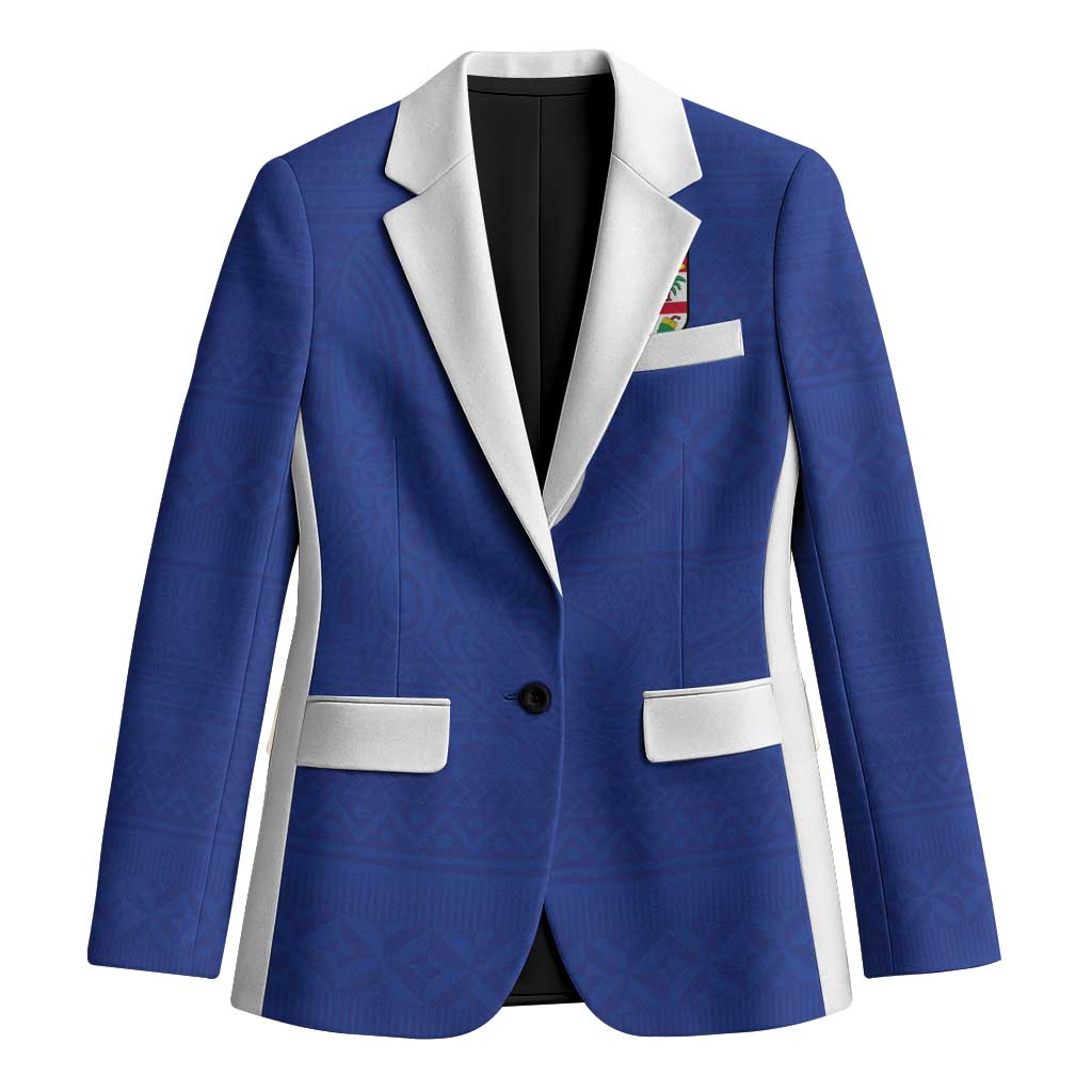 Custom Fijian Football Blazer Tapa Pattern and Shark Tribal