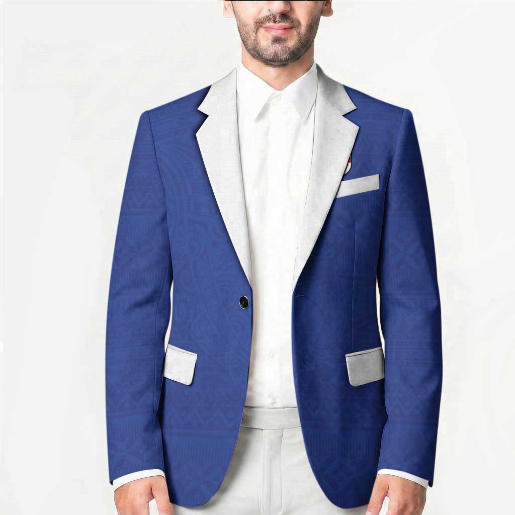Custom Fijian Football Blazer Tapa Pattern and Shark Tribal