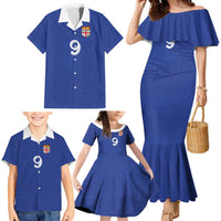Custom Fijian Football Family Matching Mermaid Dress and Hawaiian Shirt Tapa Pattern and Shark Tribal LT03 - Polynesian Pride