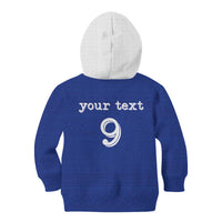 Custom Fijian Football Kid Hoodie Tapa Pattern and Shark Tribal