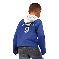 Custom Fijian Football Kid Hoodie Tapa Pattern and Shark Tribal