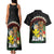 Aloha Hawaii Couples Matching Tank Maxi Dress and Hawaiian Shirt Kanaka Maoli with Polynesian Spiral Plumeria