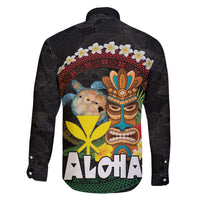 Aloha Hawaii Family Matching Puletasi and Hawaiian Shirt Kanaka Maoli with Polynesian Spiral Plumeria LT03 - Polynesian Pride