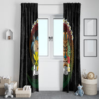 Aloha Hawaii Window Curtain Kanaka Maoli with Polynesian Spiral Plumeria