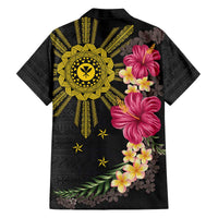 Hawaii and Philippines Together Family Matching Off The Shoulder Long Sleeve Dress and Hawaiian Shirt Hibiscus Flower and Sun Badge Polynesian Pattern Coloful LT03 - Polynesian Pride