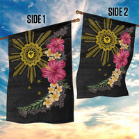Hawaii and Philippines Together Garden Flag Hibiscus Flower and Sun Badge Polynesian Pattern Coloful LT03 - Polynesian Pride