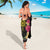 Hawaii and Philippines Together Sarong Hibiscus Flower and Sun Badge Polynesian Pattern Coloful