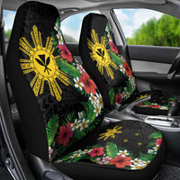 Tropical Hawaii and Philippines Car Seat Cover Kanaka Maoli and Sun Badge Batok Tattoo Colorful LT03 - Polynesian Pride
