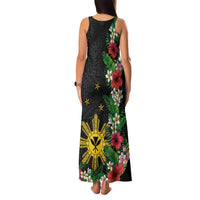 Tropical Hawaii and Philippines Family Matching Tank Maxi Dress and Hawaiian Shirt Kanaka Maoli and Sun Badge Batok Tattoo Colorful LT03 - Polynesian Pride