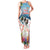 New Zealand Merry Christmas Family Matching Tank Maxi Dress and Hawaiian Shirt Kiwi Birds Snow Boarding-Vibrant Tropical Flower - Polynesian Pride