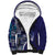 Samoan Siapo Art Tattoo Polynesian Pattern Sherpa Hoodie Navy Color - Polynesian Pride