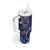 Samoan Siapo Art Tattoo Polynesian Pattern Tumbler With Handle Navy Color - Polynesian Pride