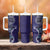 Samoan Siapo Art Tattoo Polynesian Pattern Tumbler With Handle Navy Color - Polynesian Pride