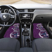 Samoan Siapo Art Tattoo Polynesian Pattern Car Mats Purple Color - Polynesian Pride