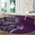 Samoan Siapo Art Tattoo Polynesian Pattern Round Carpet Purple Color - Polynesian Pride