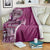 Samoan Siapo Art Tattoo Polynesian Pattern Blanket Pink Color - Polynesian Pride
