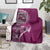 Samoan Siapo Art Tattoo Polynesian Pattern Blanket Pink Color - Polynesian Pride