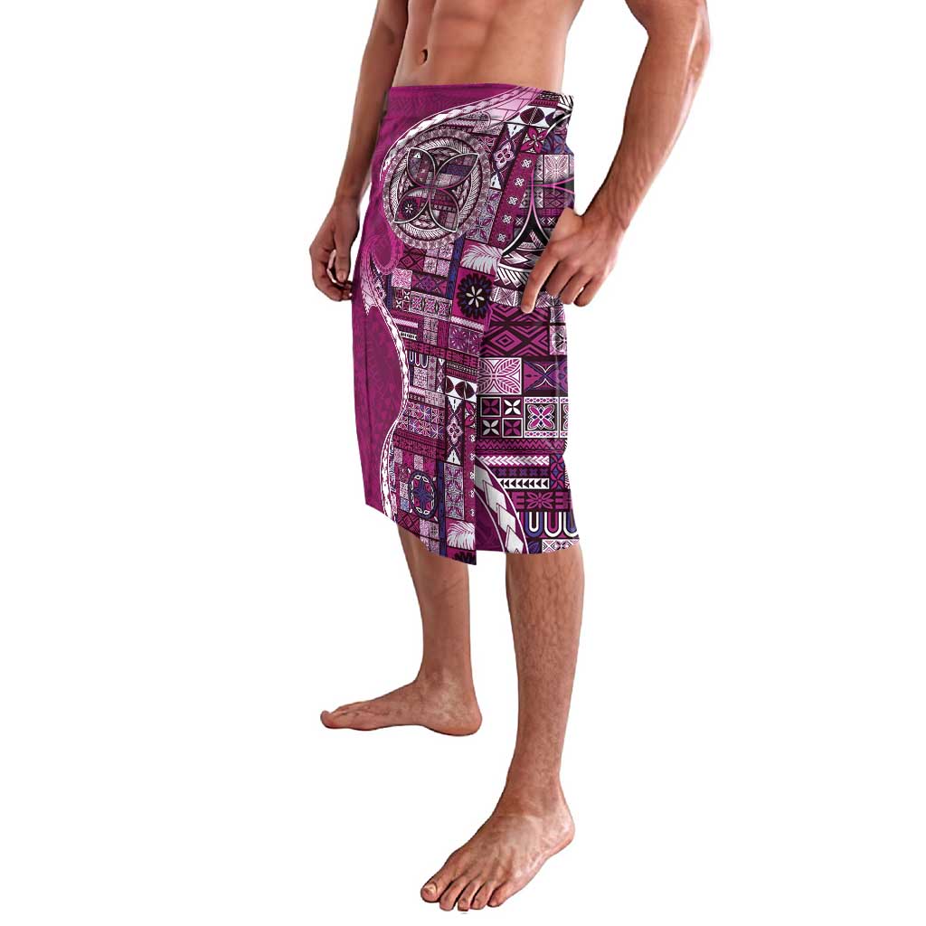 Samoan Siapo Art Tattoo Polynesian Pattern Lavalava Pink Color - Polynesian Pride