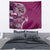 Samoan Siapo Art Tattoo Polynesian Pattern Tapestry Pink Color - Polynesian Pride