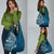 Samoan Siapo Art Tattoo Polynesian Pattern Grocery Bag Teal Color - Polynesian Pride