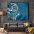 Samoan Siapo Art Tattoo Polynesian Pattern Tapestry Teal Color - Polynesian Pride