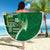 Samoan Siapo Art Tattoo Polynesian Pattern Beach Blanket Green Color - Polynesian Pride