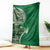 Samoan Siapo Art Tattoo Polynesian Pattern Blanket Green Color - Polynesian Pride