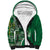 Samoan Siapo Art Tattoo Polynesian Pattern Sherpa Hoodie Green Color - Polynesian Pride