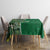 Samoan Siapo Art Tattoo Polynesian Pattern Tablecloth Green Color - Polynesian Pride