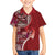 Samoan Siapo Art Tattoo Polynesian Pattern Family Matching Summer Maxi Dress and Hawaiian Shirt Red Color - Polynesian Pride