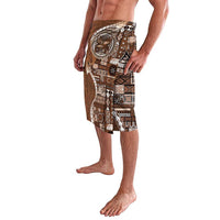 Samoan Siapo Art Tattoo Polynesian Pattern Lavalava Brown Color - Polynesian Pride