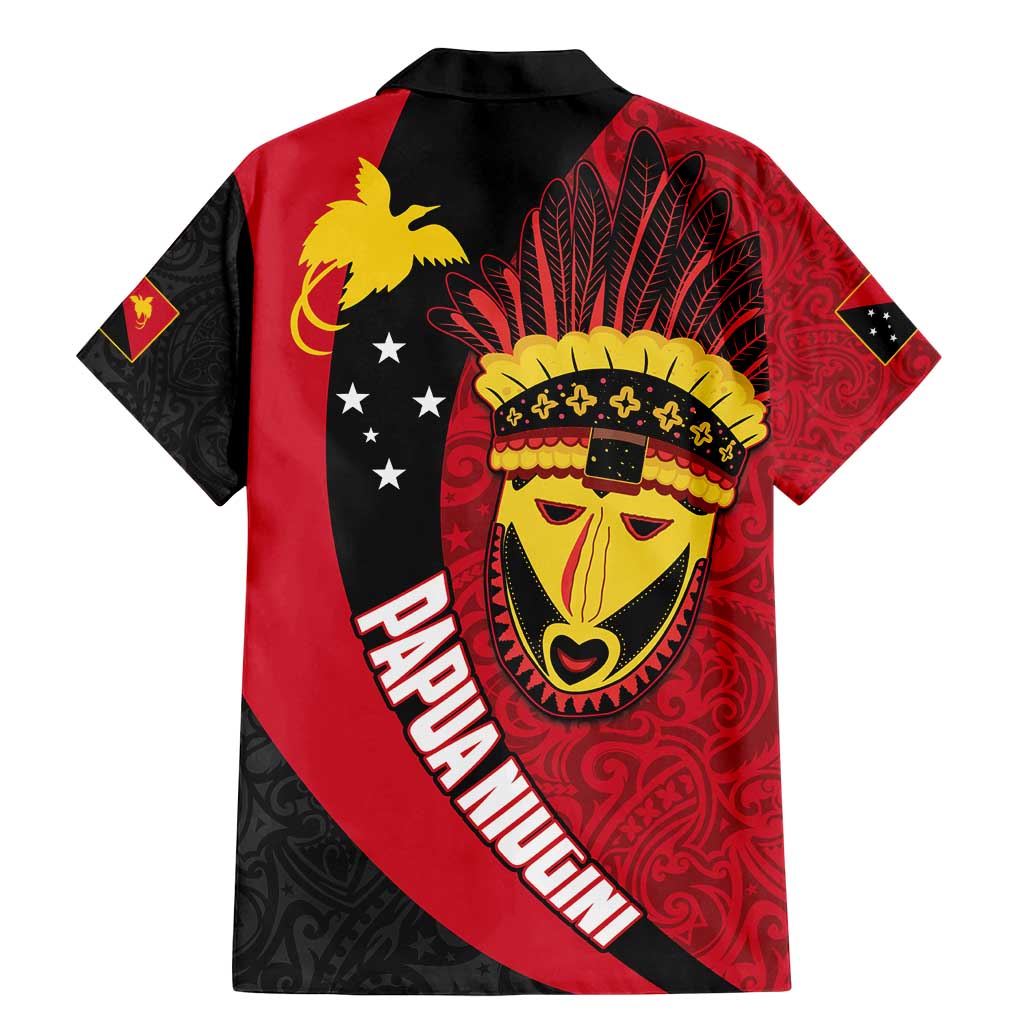 Papua New Guinea Mask Festival Family Matching Mermaid Dress and Hawaiian Shirt Papua Niugini Tribe Mask Melanesian Pattern LT03 - Polynesian Pride
