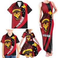Papua New Guinea Mask Festival Family Matching Tank Maxi Dress and Hawaiian Shirt Papua Niugini Tribe Mask Melanesian Pattern LT03 - Polynesian Pride