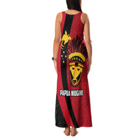 Papua New Guinea Mask Festival Family Matching Tank Maxi Dress and Hawaiian Shirt Papua Niugini Tribe Mask Melanesian Pattern LT03 - Polynesian Pride