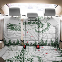 New Zealand Kea Bird Back Car Seat Cover Maori Tattoo and Silver Fern Green Color LT03 - Polynesian Pride