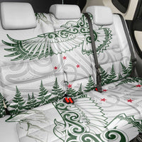 New Zealand Kea Bird Back Car Seat Cover Maori Tattoo and Silver Fern Green Color LT03 - Polynesian Pride