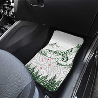 New Zealand Kea Bird Car Mats Maori Tattoo and Silver Fern Green Color LT03 - Polynesian Pride