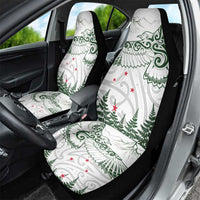 New Zealand Kea Bird Car Seat Cover Maori Tattoo and Silver Fern Green Color LT03 - Polynesian Pride