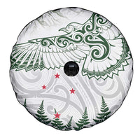 New Zealand Kea Bird Spare Tire Cover Maori Tattoo and Silver Fern Green Color LT03 - Polynesian Pride