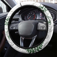 New Zealand Kea Bird Steering Wheel Cover Maori Tattoo and Silver Fern Green Color LT03 - Polynesian Pride