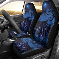 New Zealand Kea Bird Car Seat Cover Maori Tattoo and Silver Fern Matariki Style LT03 - Polynesian Pride