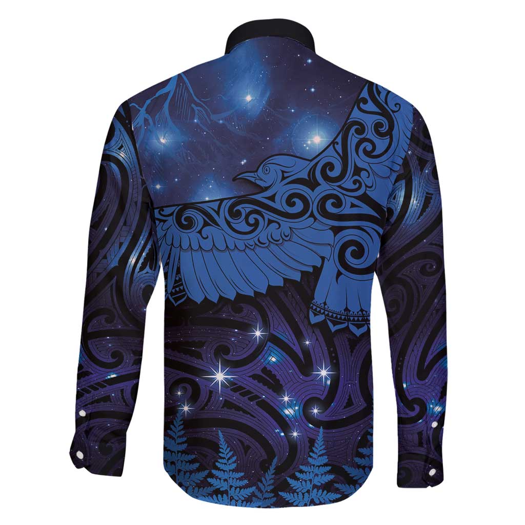 New Zealand Kea Bird Family Matching Mermaid Dress and Hawaiian Shirt Maori Tattoo and Silver Fern Matariki Style LT03 - Polynesian Pride