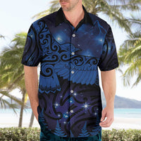 New Zealand Kea Bird Hawaiian Shirt Maori Tattoo and Silver Fern Matariki Style LT03 - Polynesian Pride