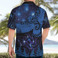 New Zealand Kea Bird Hawaiian Shirt Maori Tattoo and Silver Fern Matariki Style LT03 - Polynesian Pride