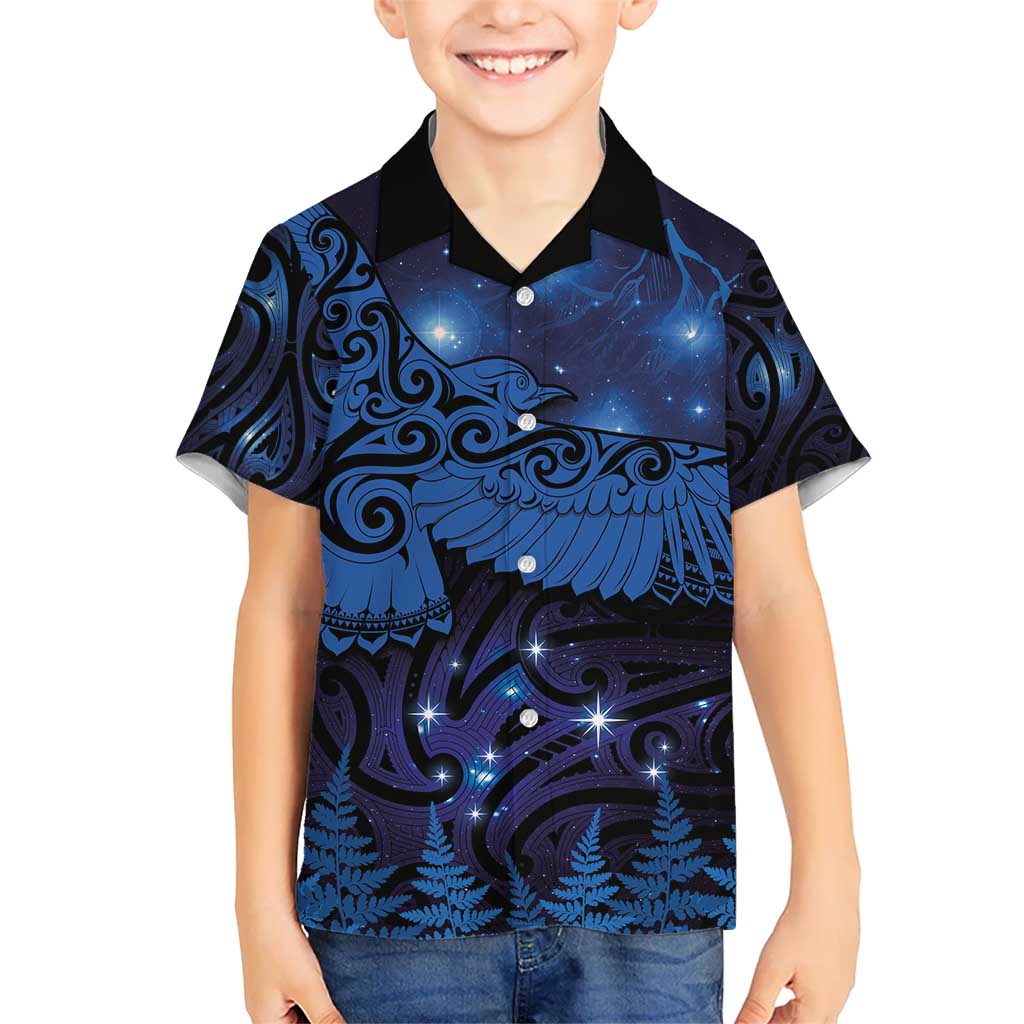 New Zealand Kea Bird Hawaiian Shirt Maori Tattoo and Silver Fern Matariki Style LT03 - Polynesian Pride