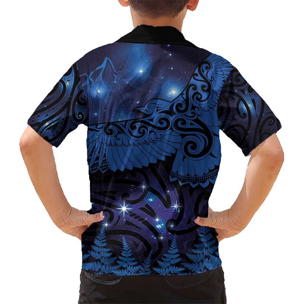 New Zealand Kea Bird Hawaiian Shirt Maori Tattoo and Silver Fern Matariki Style LT03 - Polynesian Pride