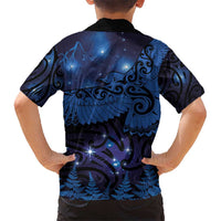 New Zealand Kea Bird Hawaiian Shirt Maori Tattoo and Silver Fern Matariki Style LT03 - Polynesian Pride
