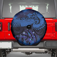 New Zealand Kea Bird Spare Tire Cover Maori Tattoo and Silver Fern Matariki Style LT03 - Polynesian Pride