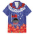 FAST Party Samoa Family Matching Off The Shoulder Long Sleeve Dress and Hawaiian Shirt Ula Fala Teuila Polynesian Tapa Pattern