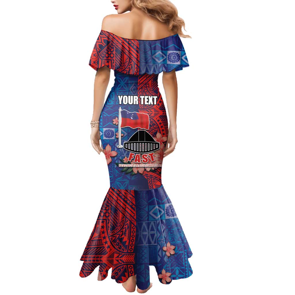 CHOGM FAST Samoa 2024 Family Matching Mermaid Dress and Hawaiian Shirt Samoan Tapa Tribal and Ornament Pattern with Hibiscus LT03 - Polynesian Pride